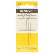 Beadsmith Size 10 Assorted Length Beading Needles - Pack of 4