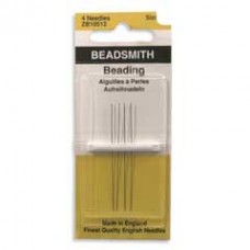 Beadsmith Size 13 English Beading Needles - Pack of 4