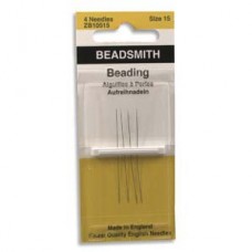Beadsmith #15 Beading Needles - Pack of 4