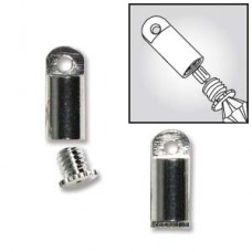 Beadsmith Bead Bandit Crimp Covers - Silver Plated - Pack of 36
