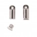 Beadsmith Bead Bandit End Cap Crimp Covers - Silver Plated - Pack of 36