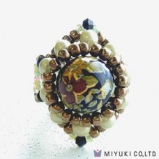 Miyuki Jewellery Kit - Gothic Decal Bead Ring