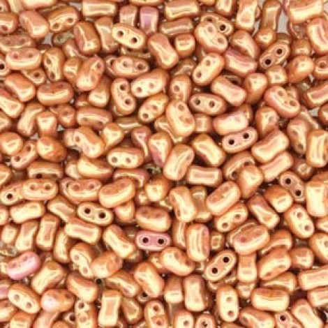 Czech BI-BO 5.5x2.8mm Beads - Red Lustre - 23gm