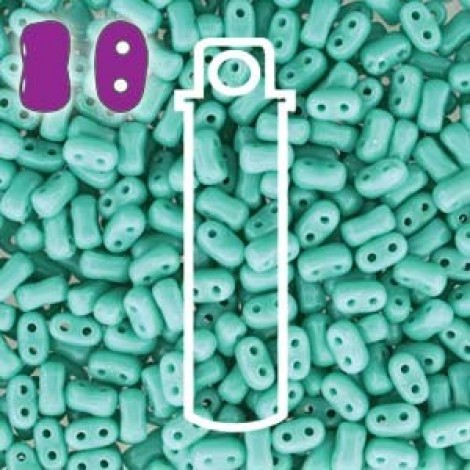 Czech BI-BO 5.5x2.8mm Beads - Turquoise Green - 23gm