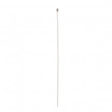 50mm (2in) Beadsmith 24ga Silver Pl Brass 2mm Ball Tipped Headpin - Pack of 24