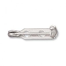 3/4" (20mm) Nickel Plated Silver Locking Pinbacks