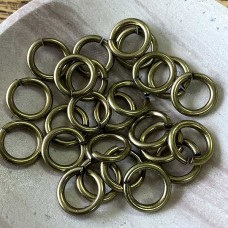 12mm Snapeez Ultraplate Brasseria Snapping Jumprings - Pack of 2