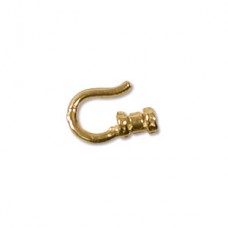 7mm (1mmID) Anti Tarnish Brass Hook Cord End Cap