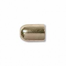 9x6mm Anti-Tarnish Brass JBB Cord End Caps - Pack of 2