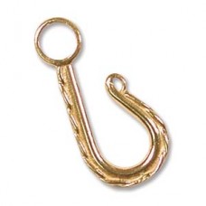 23.5mm Anti-Tarnish Brass Hook - Each