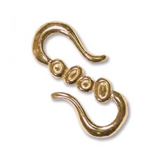22.7mm Anti-Tarnish Brass S-Hook Clasp - Each