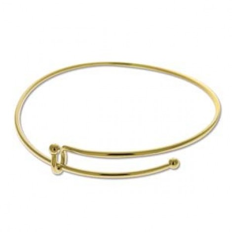 Expandable Wire Charm Bracelet - Gold Plated - Each Expandable Wire Charm Bracelet - Gold Plated - Each