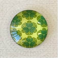 25mm Art Glass Backed Cabochons - Japanese Designs 3 - Each