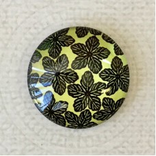 25mm Art Glass Backed Cabochons - Japanese Designs 5 - Each