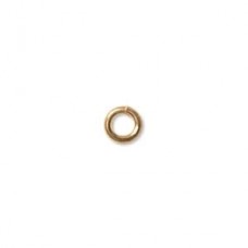 4mm 20ga Beadsmith Raw Brass Jumplocks - Pack of 100