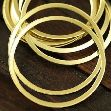 31mm Raw Brass Round Connector Rings