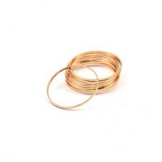 20mm x 1mm Rose Gold Plated Circle Connectors
