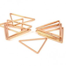 24x1mm Rose Gold Plated Triangle Link Connectors