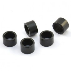 7x4.5mm Industrial Style Black Oxide Plated Brass Large 5mm Hole Tube Beads