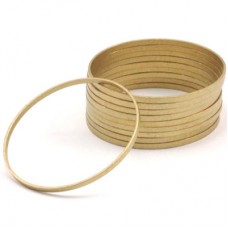 40mm Raw Brass Circle Connectors
