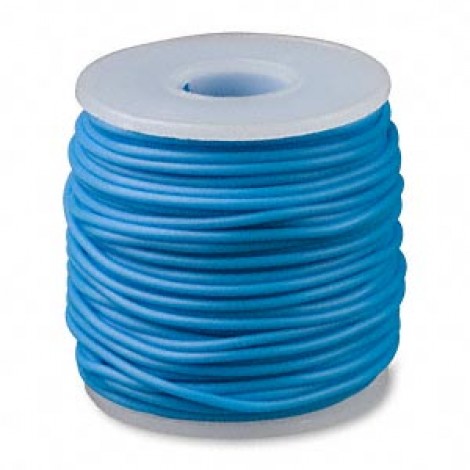2mm Hot Turquoise Latex Free Rubber Cord