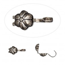 5mm Hot Tips Antique Silver Daisy Bead Tips - Pack of 100