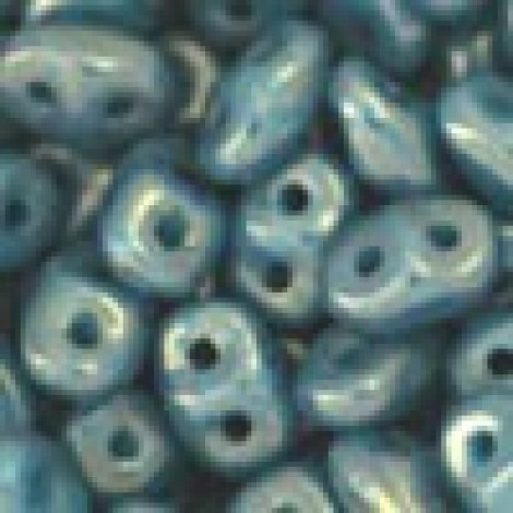 5mm SuperDuo Czech 2-Hole Beads - Turquoise Bronze Picasso - 22-24gm 5mm SuperDuo Czech 2-Hole Beads - Turquoise Bronze Picasso - 22-24gm