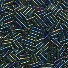 Matsuno #3 6mm Bugle Beads - Rainbow Multi-Iris