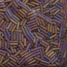 Matsuno #3 6mm Bugle Beads - Transp FAB Dk Topaz - 12.5g