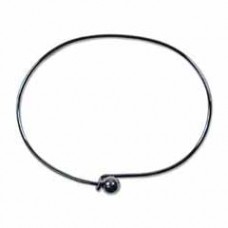 Gunmetal Plated Beading Bracelets - Oval w/Threaded Ball - Pack of 2