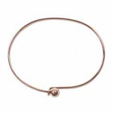 Copper Beading Bracelet - Oval w/Threaded Ball Screw - Pack of 2