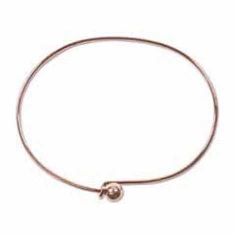 Copper Beading Bracelet - Oval w/Threaded Ball Screw - Pack of 2