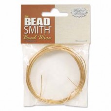 22ga Beadsmith German Gold Plated Beading Wire - 10m