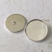 22mm (20mm ID) Silver Plated Brass Button Bezels - Pack of 2