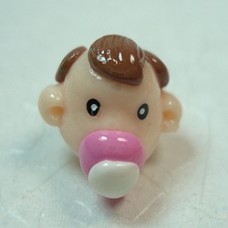 15mm Polymer Clay Kids Beads - Baby - Each