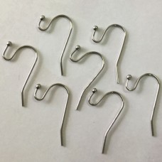 22mm 21ga 361 Stainless Steel Fishhook Earwires with Ball Tip