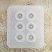 10x16mm x 6 Compartment Food Grade Silicone Rondelle Shaped Resin Bead Mould w-2mm Hole