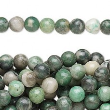 6mm Ching Hai Jade Natural Gemstone Beads - Strand