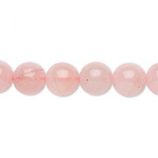 10mm Rose Quartz (natural/dyed) Round Gemstone Beads
