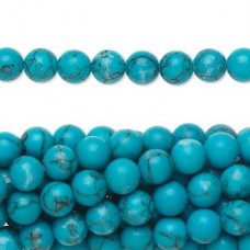 6mm Imit Turquoise Gemstone Beads - Strand
