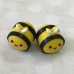 20x23mm Baby-Safe Teething Beads or Knitting Needle Protector Tips - Busy Bee - Per pair 20x23mm Baby-Safe Teething Beads or Knitting Needle Protector Tips - Busy Bee - Per pair