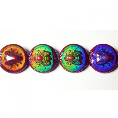 9x19mm Bee-Lightful Thermo-sensitive Colour Changing Polymer Mirage Beads - Each 9x19mm Bee-Lightful Thermo-sensitive Colour Changing Polymer Mirage Beads - Each