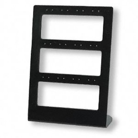 22x16cm Opaque Black 12pr Large Earring Stand - Pack of 2
