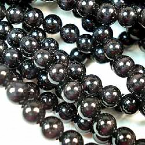 6mm Black Cats Eye Beads