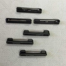 31mm Black Plastic/Nickel Plated Pinbacks