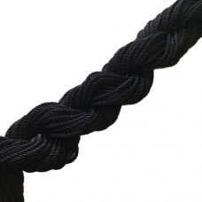 Hand-Dyed Silk Thread Bundle of approx 12 metres - Black