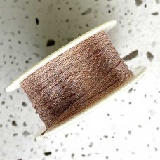 1mm Metallic WireLace Ribbon - Blush - Per metre