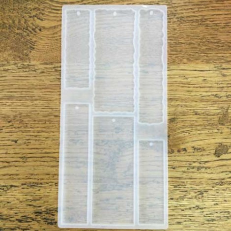 26cmx13cm (OD) Silicone Bookmark Mould - 6 Shapes