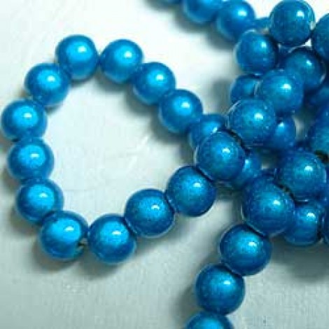 4mm Dark Turquoise Miracle Beads