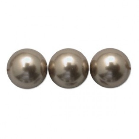 6mm Swarovski Crystal Pearls - Bronze